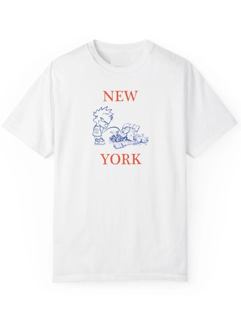 New York Knicks NBA Playoffs Funny Calvin Tee Shirt